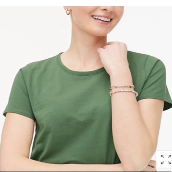 J. Crew Green Tee Shirt Dress Small NEW - Picture 3 of 7